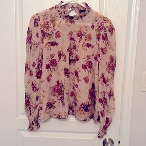 Zara Floral Blouse Size S